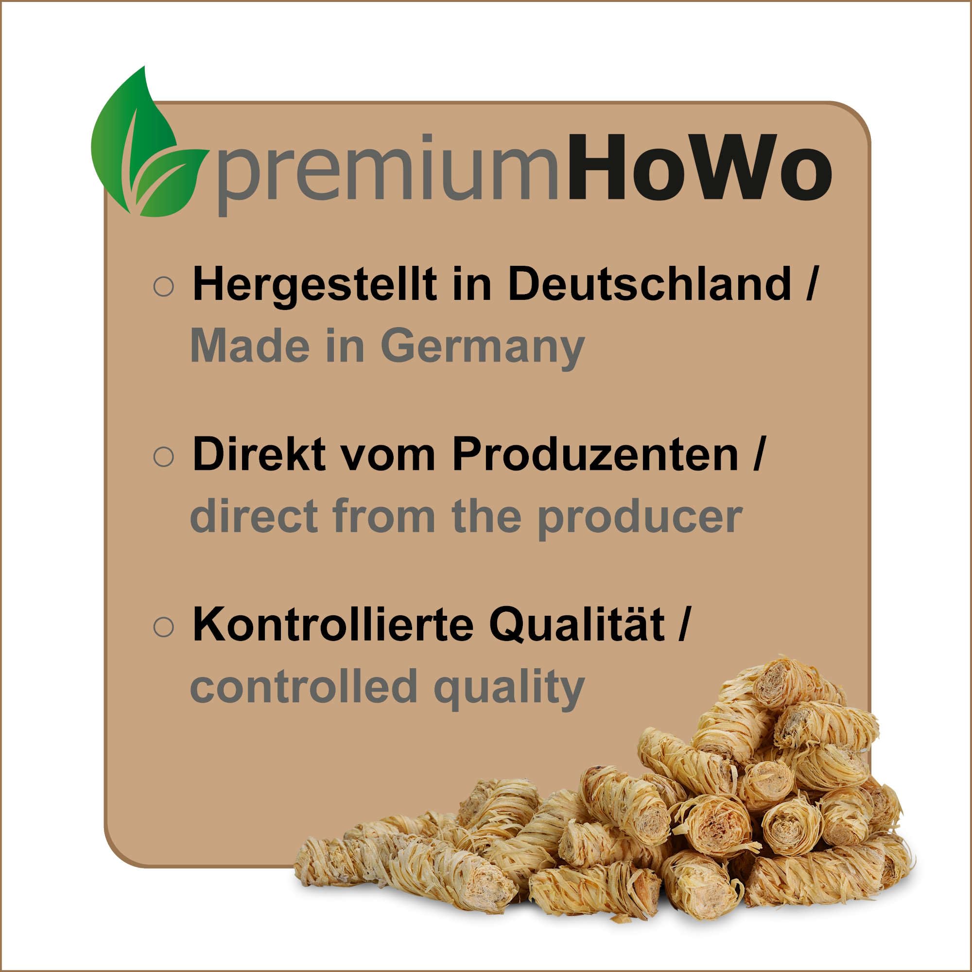 premiumHoWo eco aanmaakwol (5 kg) ca. 400 stuks, ook als (3 premiumHoWo eco aanmaakwol (5 kg) ca. 400 stuks, ook als (3