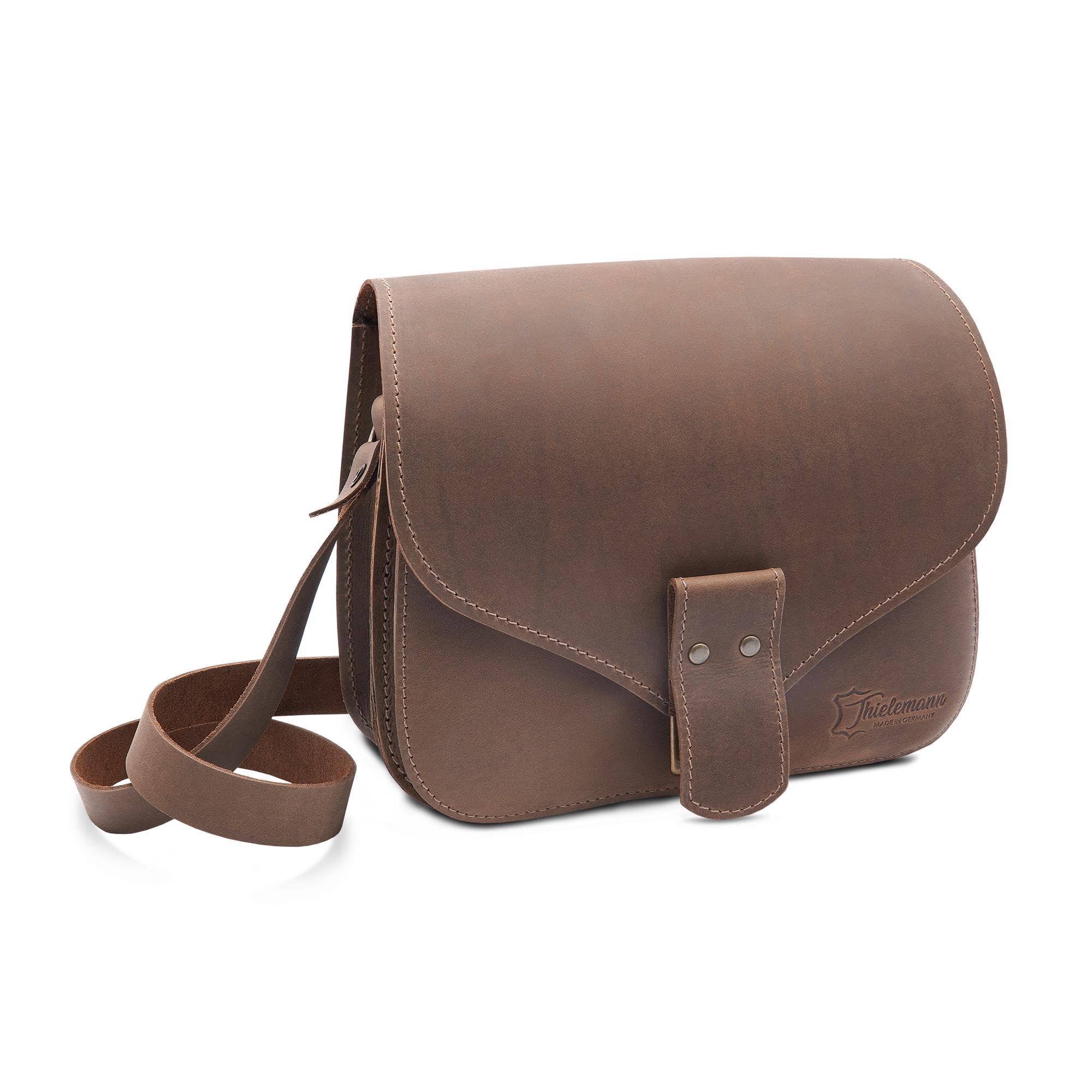 Thielemann Damen Handtasche Brasilia Made in Germany, Umhängetasche aus Leder, Abendtasche, Echtleder Tasche zum Umhängen, Crossbody Bag, Ledertasche zum Ausgehen