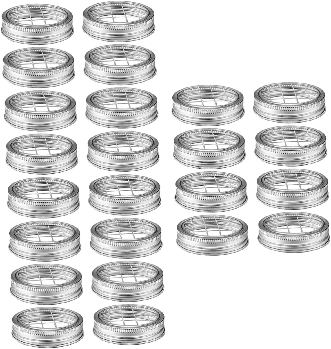 24sets Flower Arrangement Metal Insert Lids Reusable Frog Lids for Design for Floral Displays
