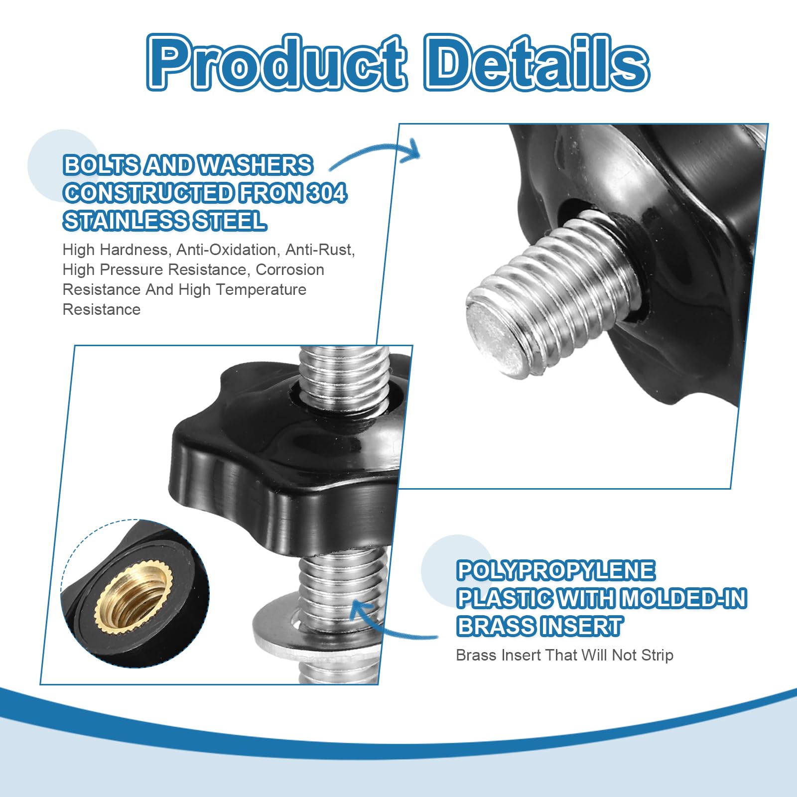 PATIKIL t Track Bolts Knob Kit - Image 3
