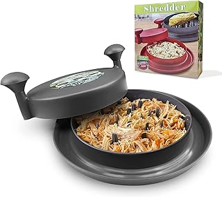 NANYUE Chicken Shredder Tool with Handles and Non-Skid Base for Ground Beef Pulled Pork and Chicken 10.5 inch Safer Than Bear Claws for Shredding Meat (Black)