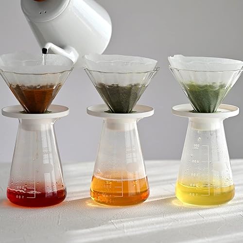 Miniatura 5 de HARIO CDB-3012-W - Juego de servidor de ramo de té con gotero, 1-4 tazas, color blanco