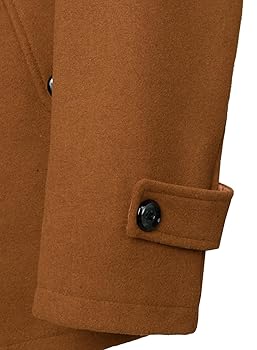 【新品】MANOF WOOL BEAVER 3WAY COAT Three-quarter orange double-faced wool coat | Roberto Verino