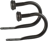 Vista 4 de Par de ganchos en U para colgar cortinas