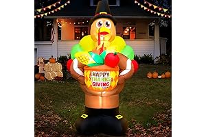 8FT Thanksgiving Inflatable Turkey Fruit Basket