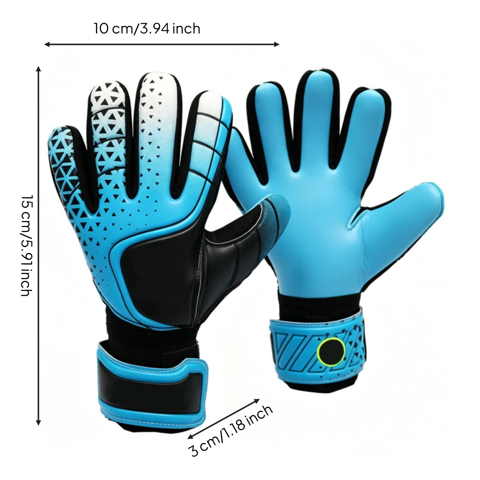 Guanti da Portiere Bambino Guanti Calcio Ragazzi Guanti Sport Guanti Allenamento con Dita Protette E Flessibilità Nelle Cinturino Regolabile Adatti per Allenamenti E Partite