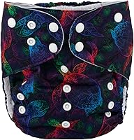 Vista 23 de Pañal de tela de 2 a 7 años de edad, bolsillo reutilizable, lavable, para bebés y niños pequeños (lluvia arcoíris)