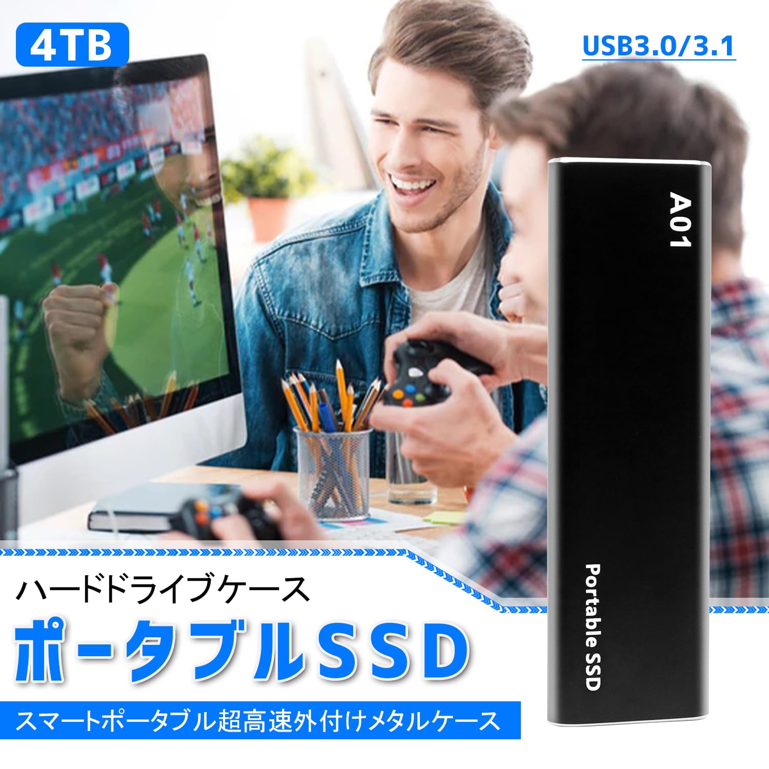 Amazon | WKWW外付け SSD USB3.1超高速 小型 耐振動/耐衝撃