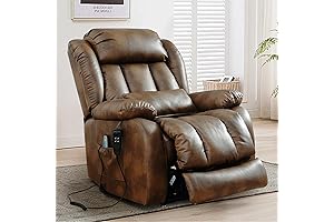 Genuine Leather Power Lift Recliner: Optimal Comfort for the Elderly
