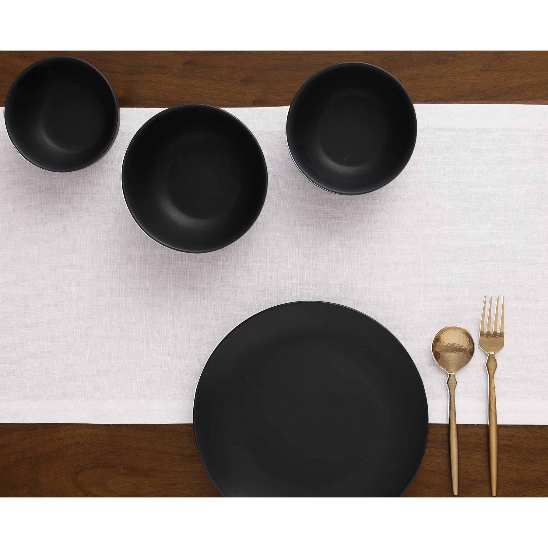 Solino Home White Linen Table Runner 60 inches Long – 100% Pure Linen 14 x 60 Inch Medium Weight Table Runner – Dresser Living Room Farmhouse Table Runner for Spring, Easter – Diana