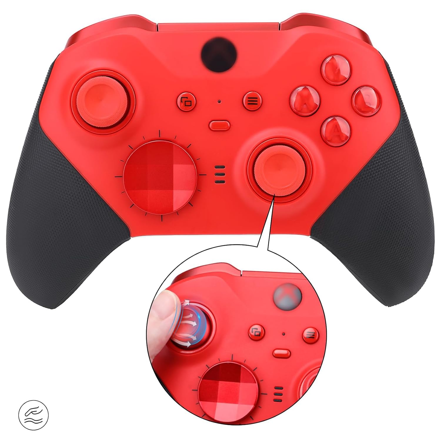 Accessories for Xbox One Elite Series 2 Controller(Model 1797), Metal Thumbsticks Paddles Joysticks Replacement Parts Kits Compatible with Xbox Elite Wireless Controller Series 2 Core(Red) - Image 3