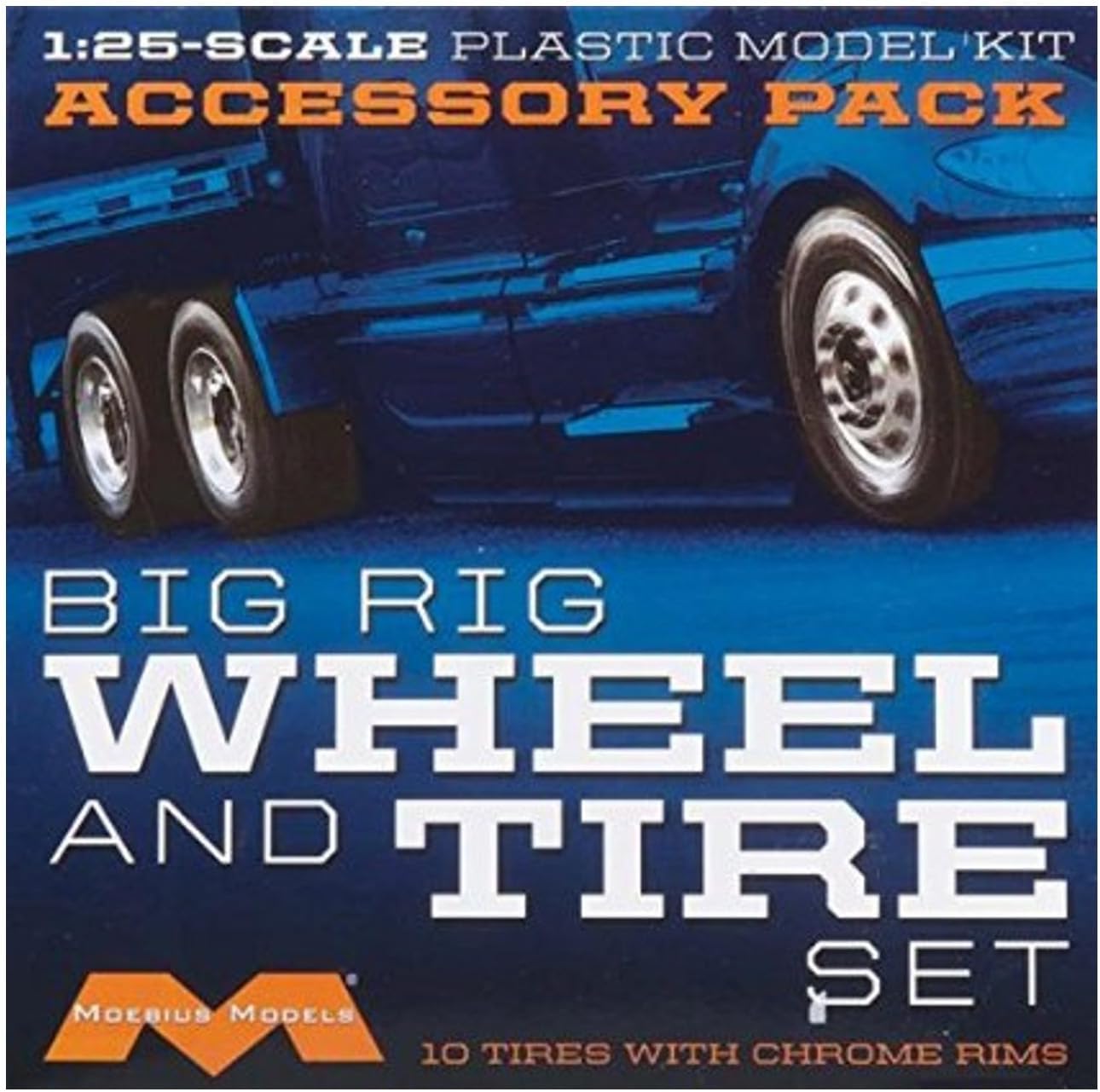 MOE1010 1/25 Semi Wheels/Tires (10 pk)
