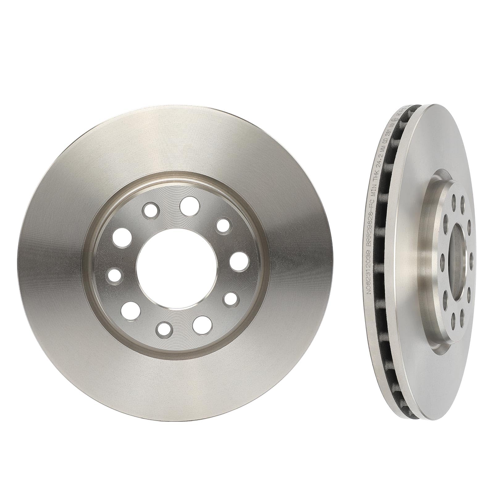 Frankberg 1 set freni incl. 2 dischi freno + 4 pastiglie freno anteriori | Compatibile con: 500X 334, Renegade SUV B1 BU BV