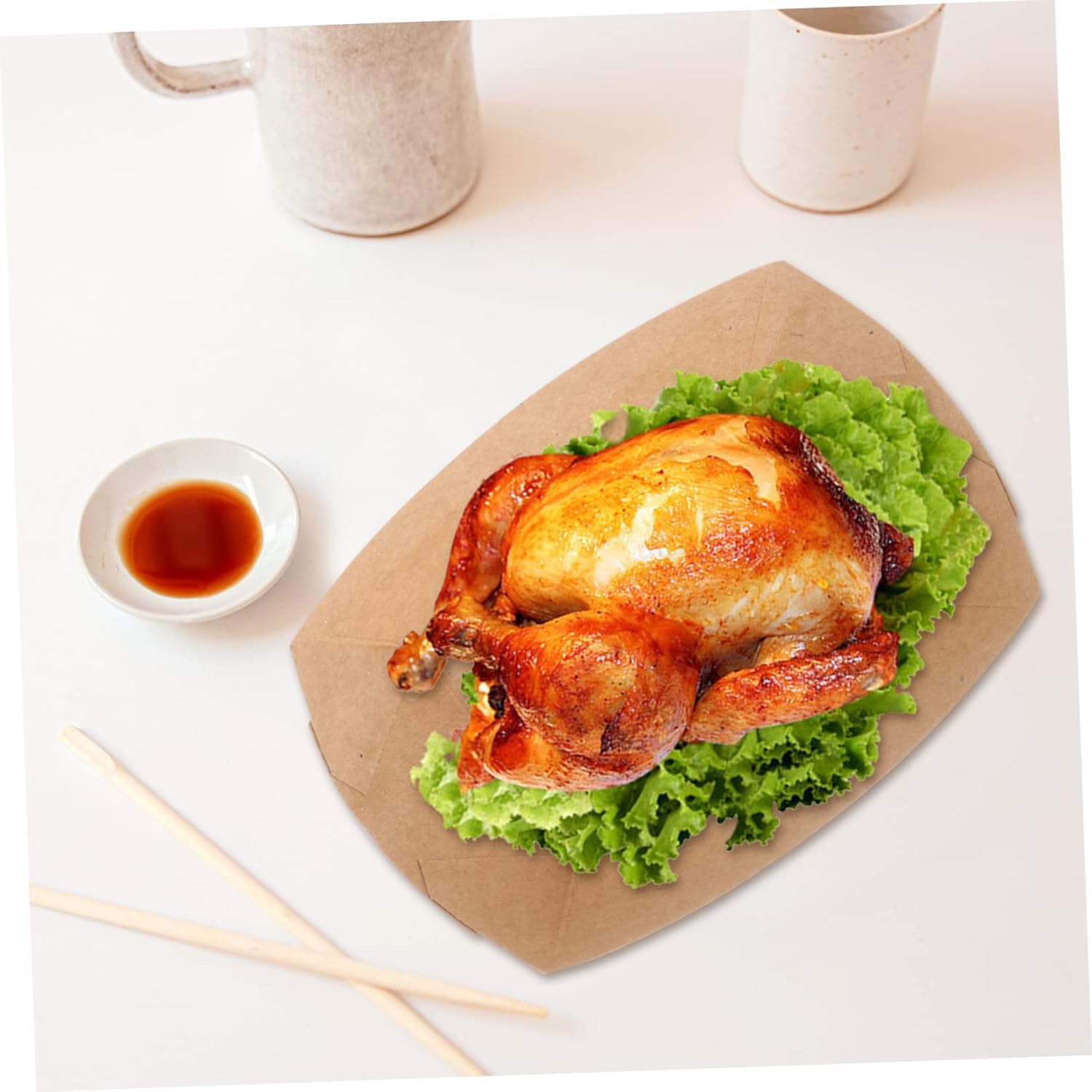 250pcs Disposable Takeout Food Box Oil Paper Fried Food Packaging Microwave Safe for Snacks Popcorn and Hot Cold for Parties and Events