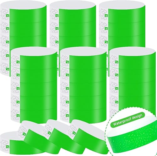 IDwrists Wristbands for Events - Waterproof Neon Wrist Bands for Events Concert, Festival Admission