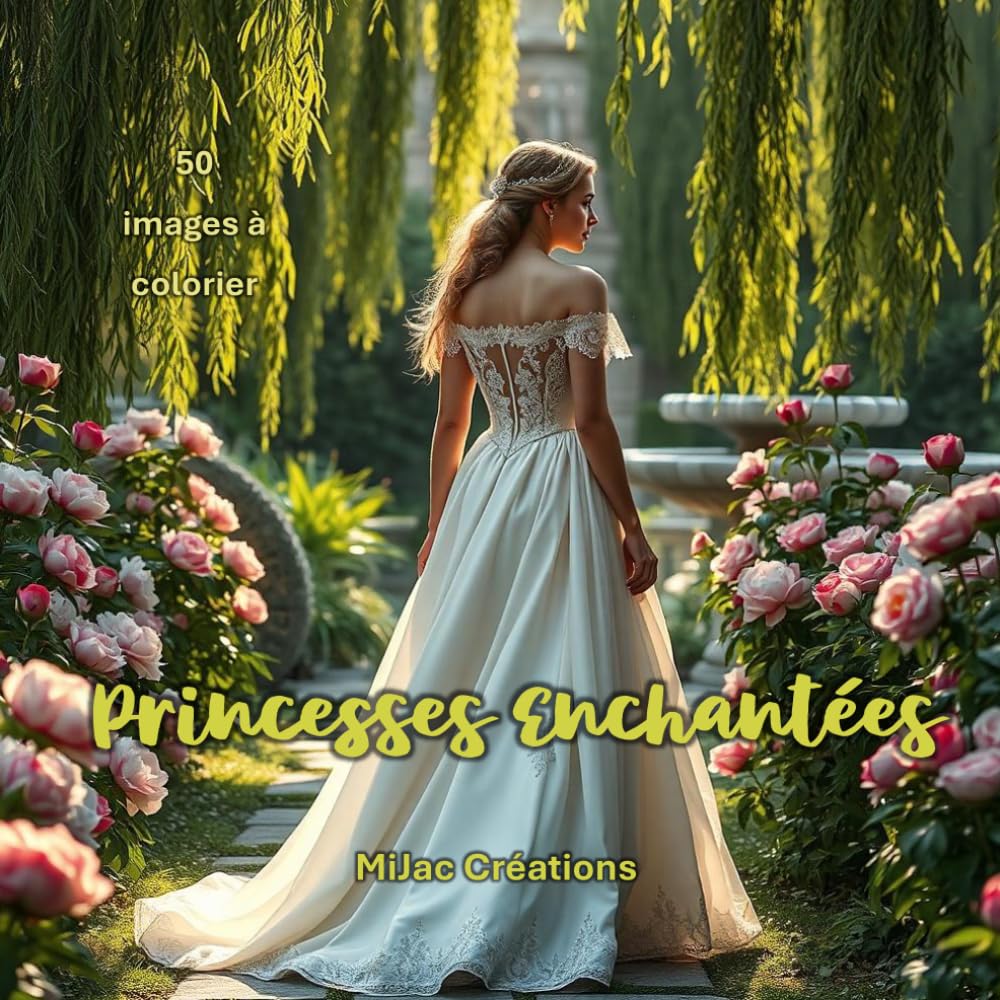 Princesses Enchantées: Livre de coloriage en nuances de gris rempli de châteaux, jardins féeriques et princesses de conte de fées
