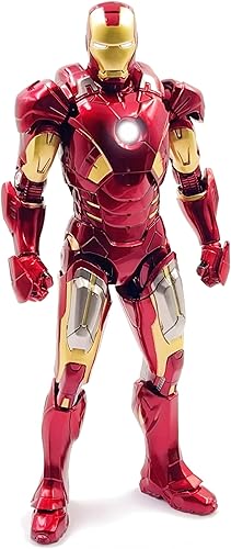 Figura de acción UpIronman de 7 pulgadas, pintura de metal completa con muchos accesorios, juguete coleccionable (LED MK7)