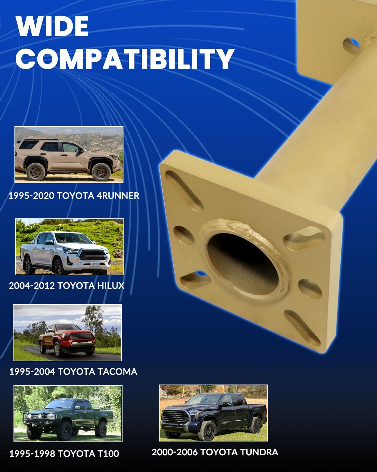 DPTOOL Rear Axle Bearing Puller Removal Install Tool Kit ABS Tone Ring Tool 40mm Bearing Driver with Adapter Plate Compatible with Toyota 4Runner Hilux Tacoma T100 Tundra