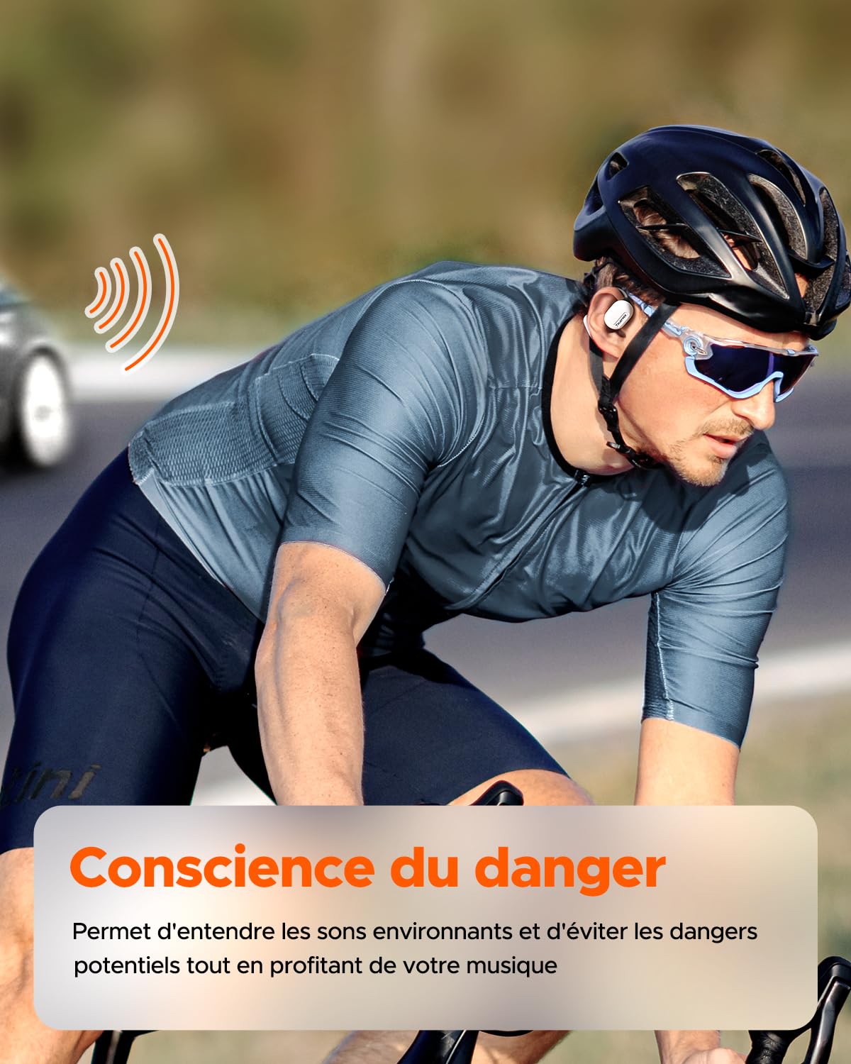 truefree O1 Ecouteurs Bluetooth 5.3 sans Fil Casque Audio avec Haut-parleurs dynamiques de 16,2 mm, Son stéréo immersif, 45h d'Autonomie pour Sport, entraînement (Blanc)