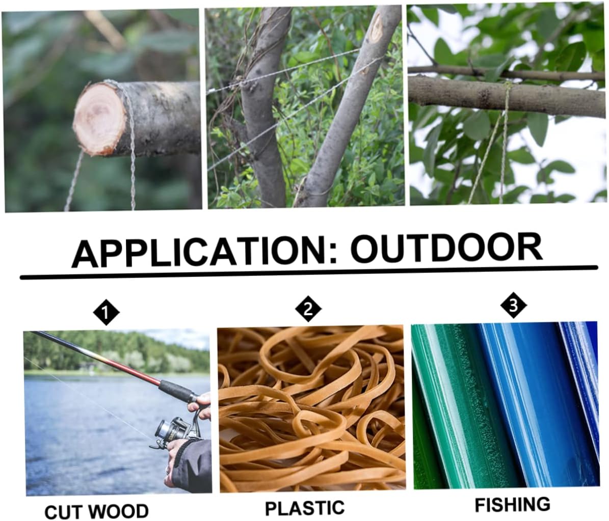 4pcs Wire Saws for Outdoor Survival Lightweight and Camping Gear for Hiking Hunting and Emergency Situations