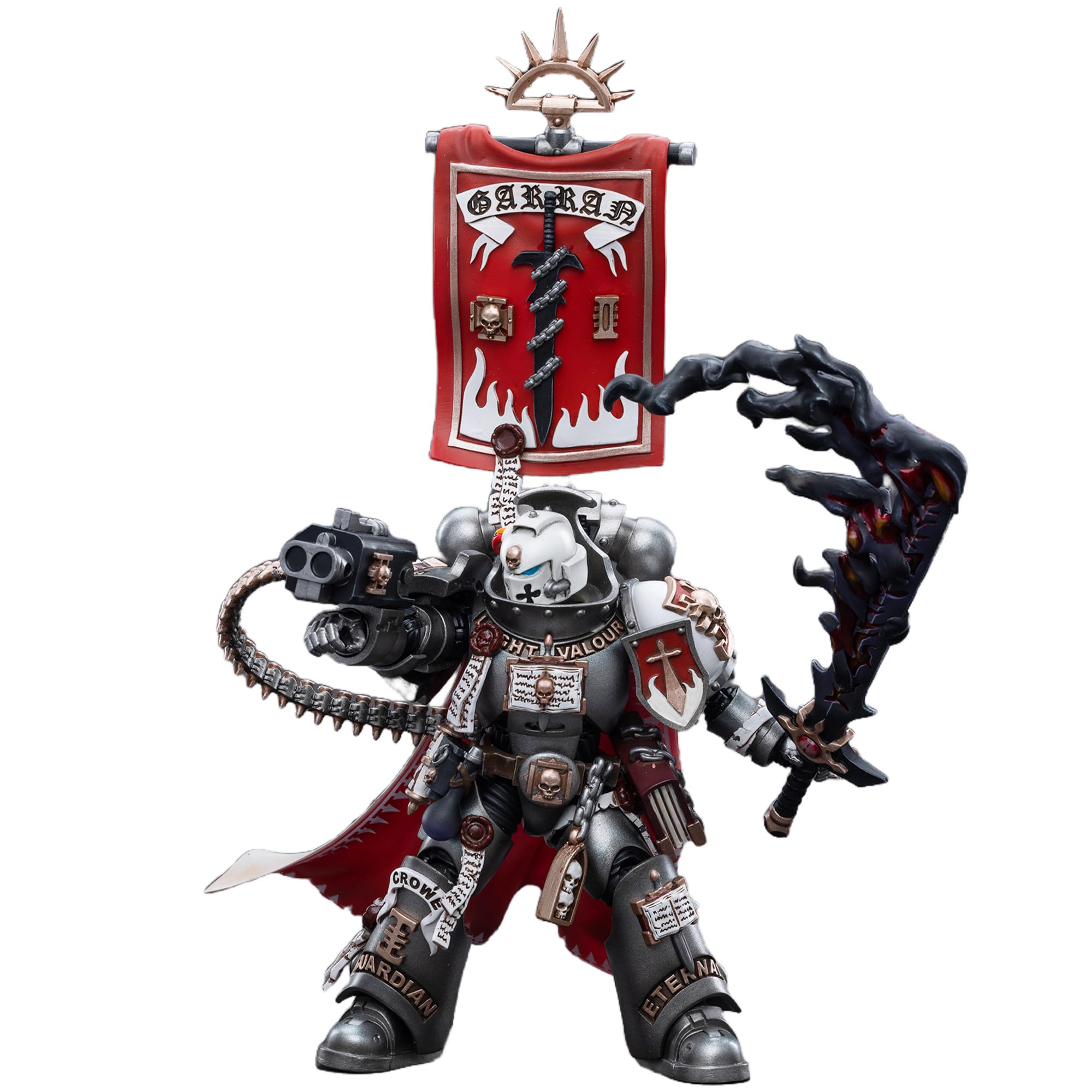 TOYVERSE JOYTOY 1/18 Warhammer 40,000 Action Figure, Grey Knights Castellan Crowe, Movable Joints Character Model, Ages 15+