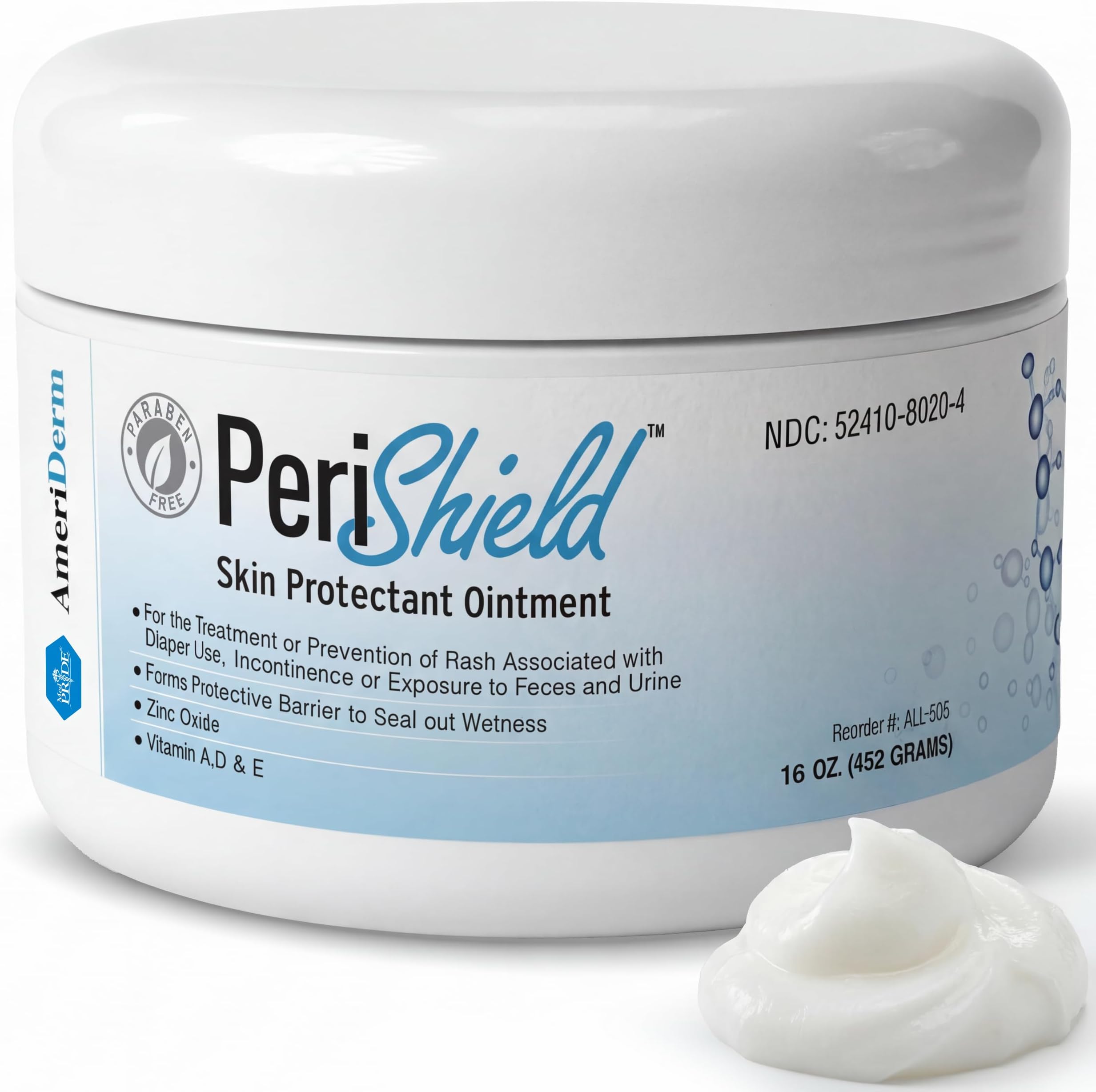 - MED PRIDE Skin Protectant 16 oz Diaper Rash Ointment Zinc-Oxide Diaper Rash Cream For Babies With Vitamin A, D & E- Paraben-Free Healing Baby Butt Cream For Rash Treatment & Prevention