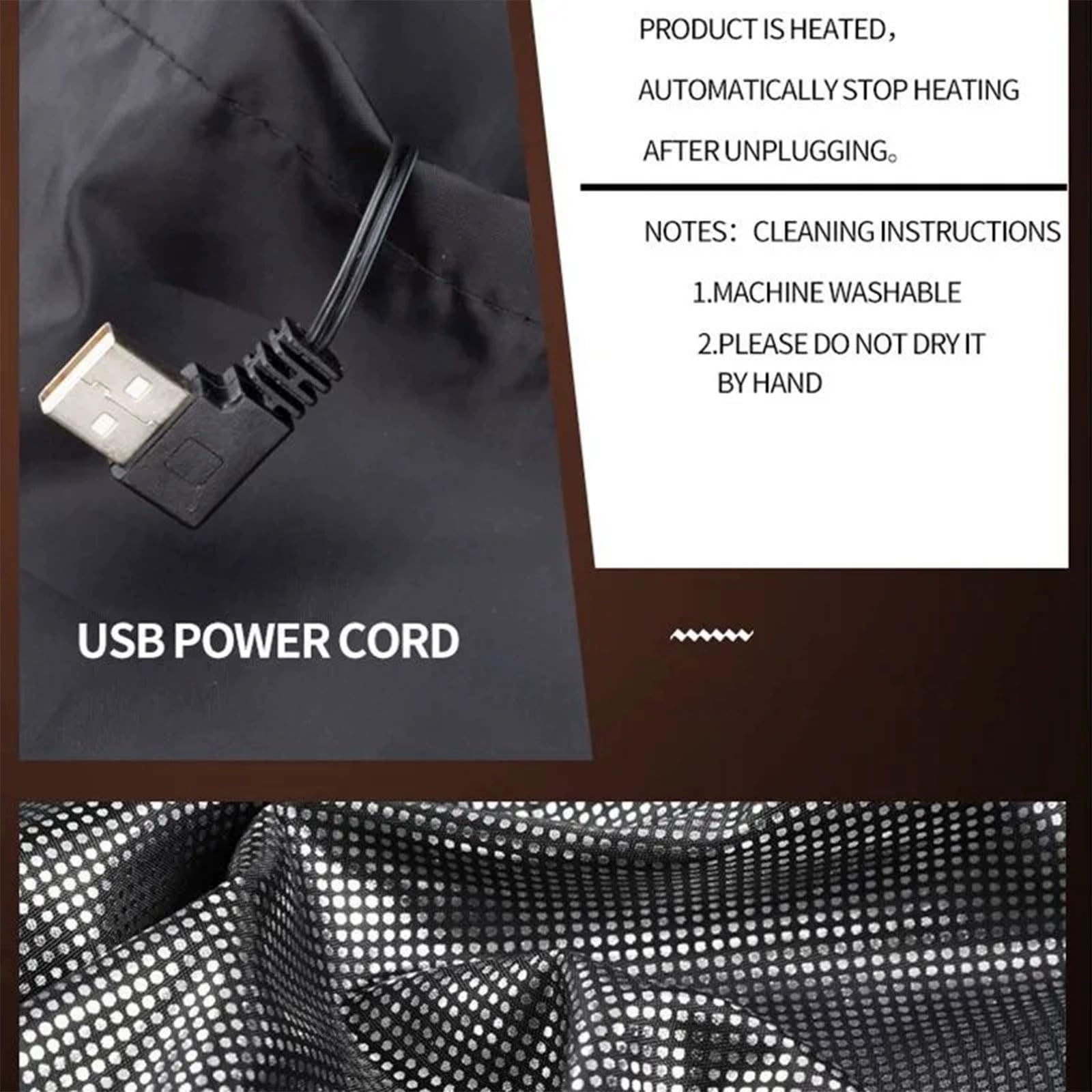 Podgrzewana kamizelka - 9 stref grzewczych, 3 poziomy ogrzewania, podgrzewana kurtka ładująca USB, można prać podgrzewana kamizelka mężczyźni kobiety kamizelka piesze wycieczki / polowanie, kemping