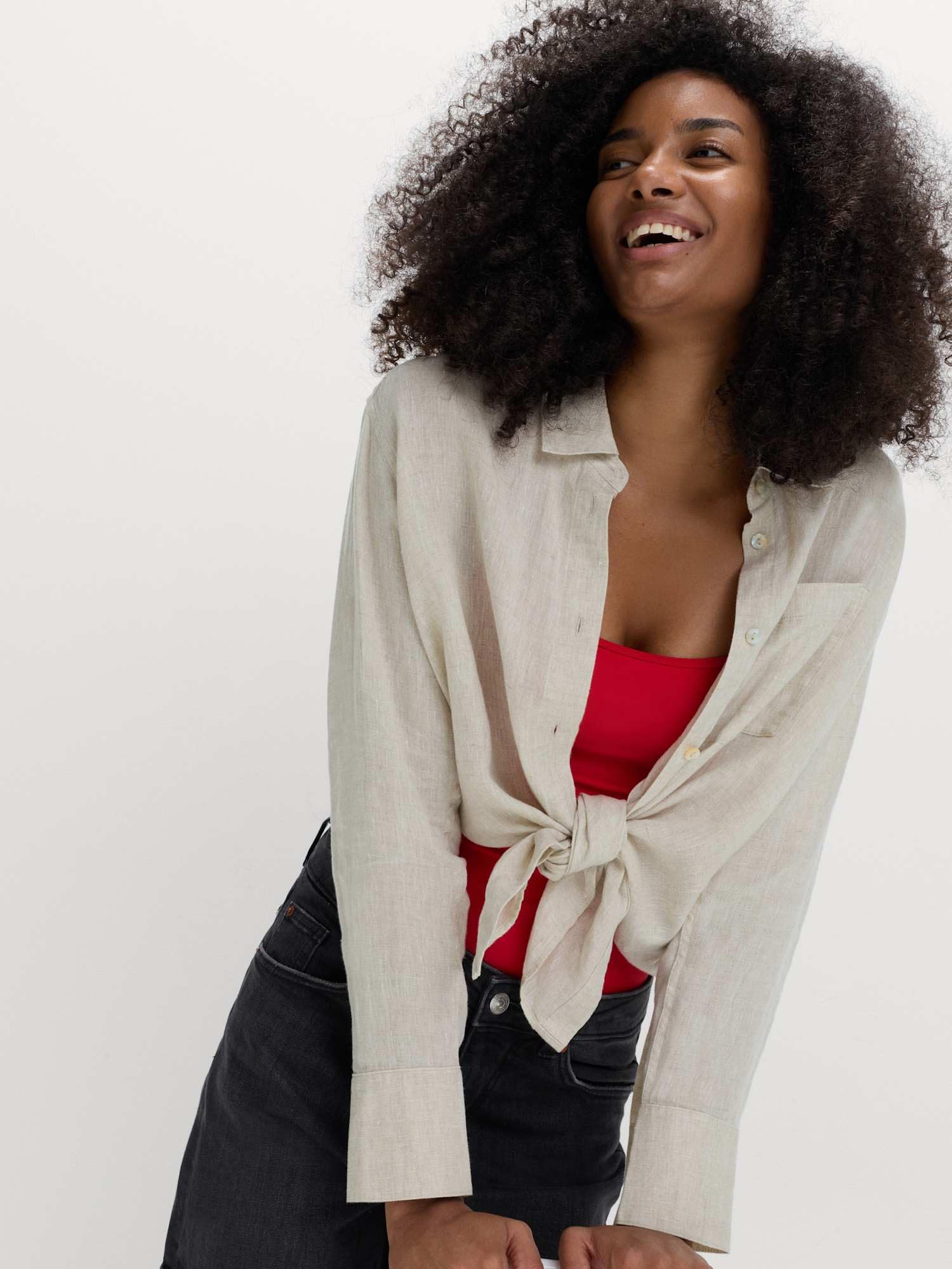 Marks & Spencer Donna Linen Camicia – vestibilità Regolare
