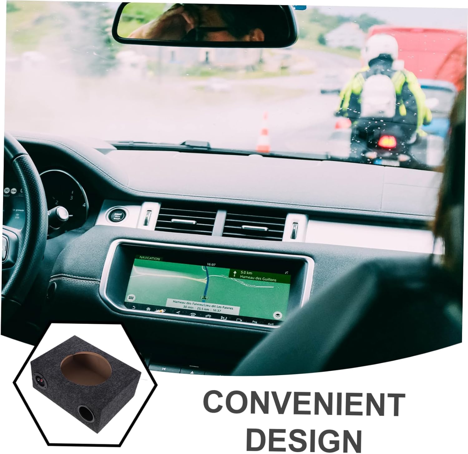 Car Subwoofer Enclosure Case Slim Design for Easy Installation Lightweight Audio Box for Enhanced Vehicles