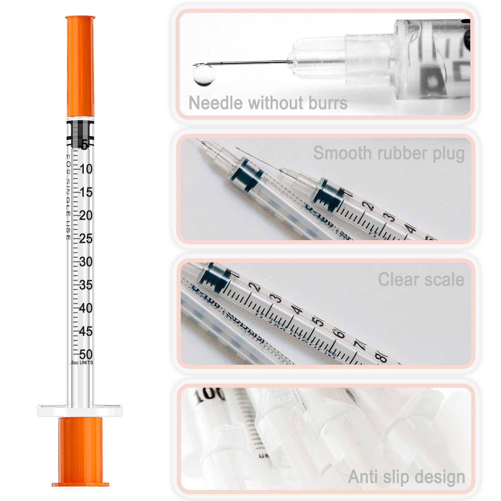 Syringe Needles - 0.5ml 31G, Pack of 100 -5