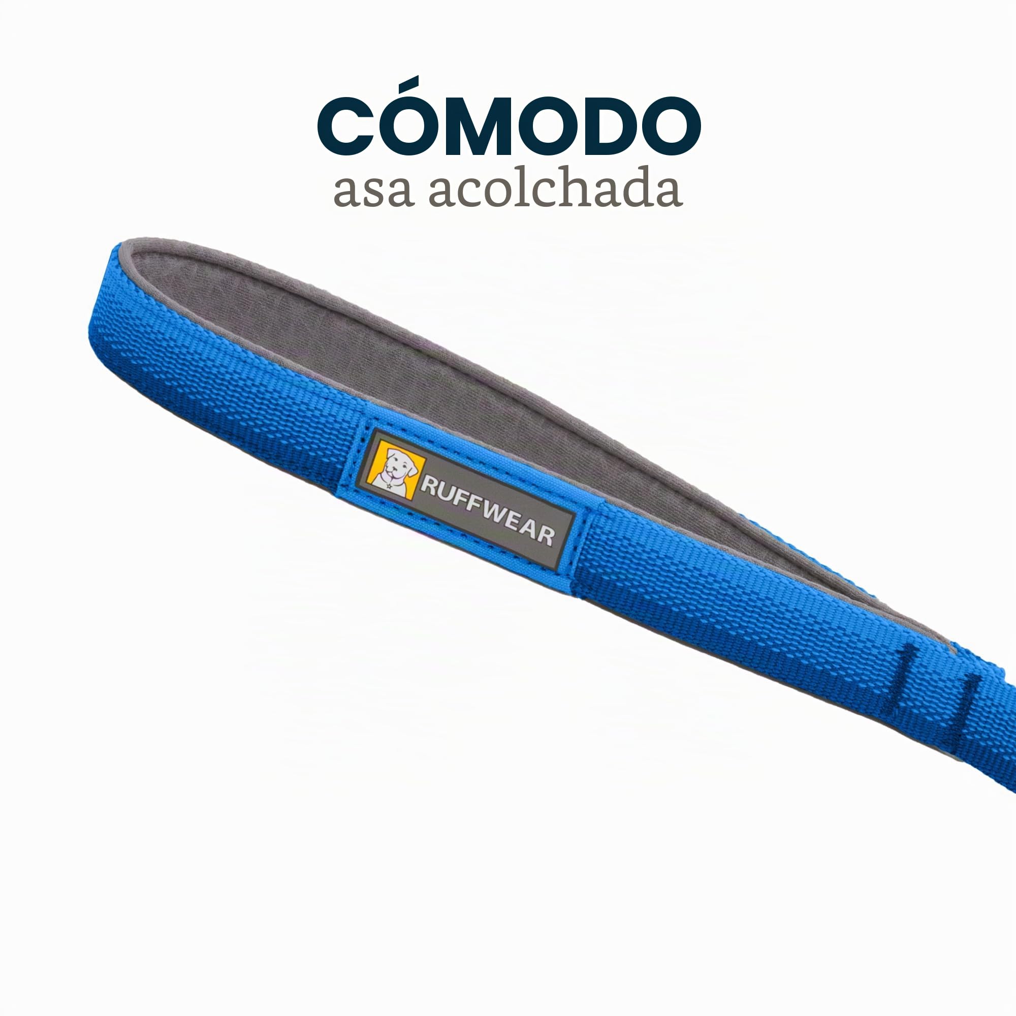 RUFFWEAR Correa de Perro, Front Range Leash, Ligera y Duradera, 1,5 m con manija Acolchada y Clip Crux Giratorio Seguro, Correa Tubelok compacta y aerodinámica, Coastal Fade