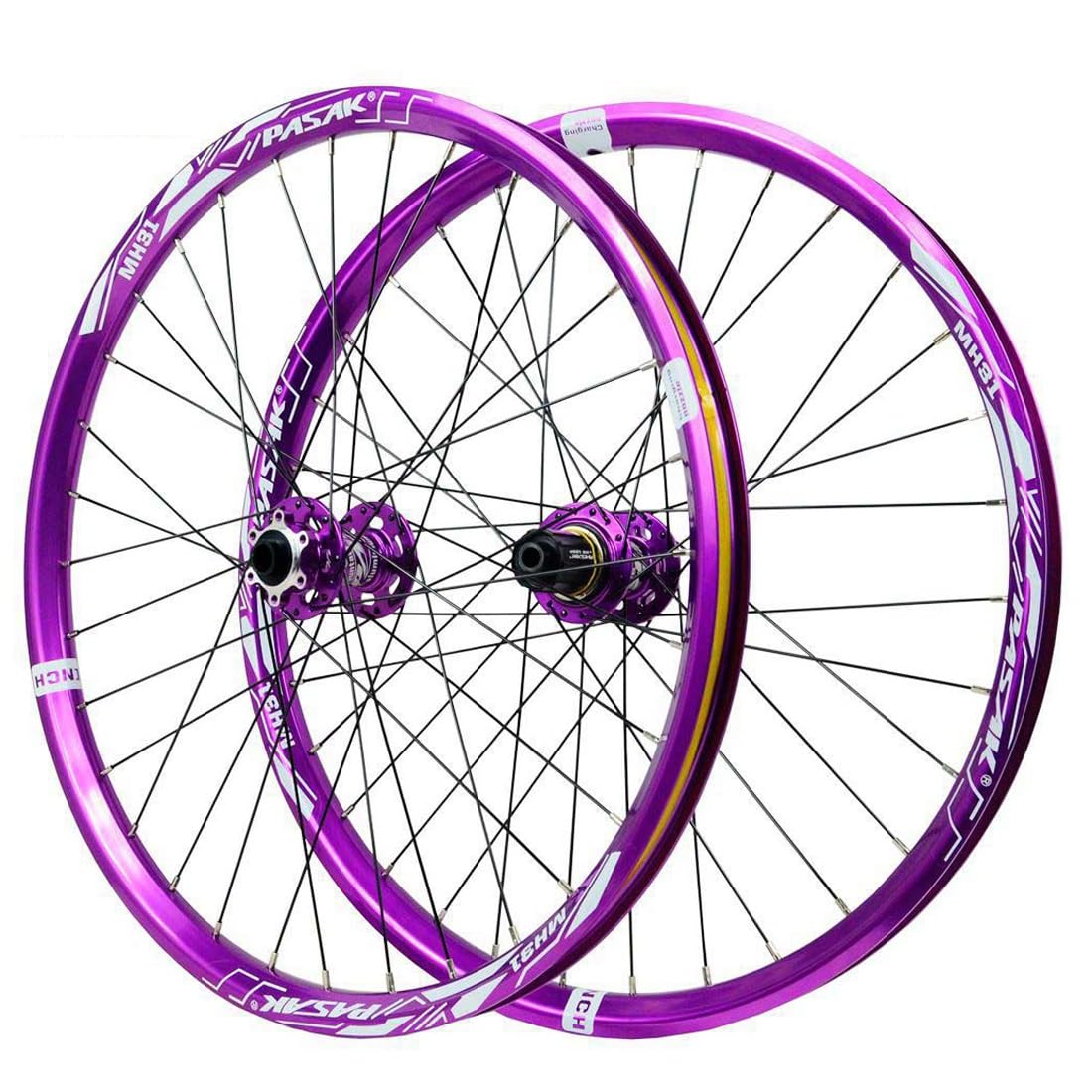 24 Zoll Mountainbike Laufradsatz Steckachse MTB Laufräder Scheibenbremse Felge Aus Aluminiumlegierung 32H Fahrradlaufrad Vorne 15 * 100mm Hinten 12 * 142mm， Für 8/9/10/11/12s Kassetten