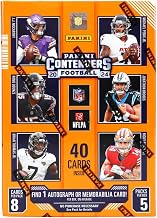2024 Panini Contenders Football Trading Card Blaster Box (1 One Autograph or Memorabilia Card Per Box)