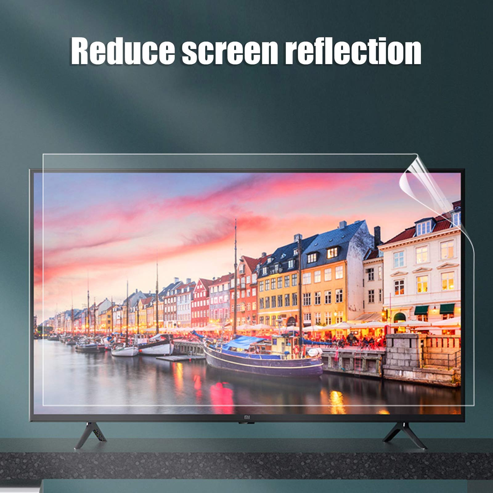 Anti Riflesso Protezione per Schermo TV per TV da 32-65 Pollici, Pellicola Anti Luce Blu Aiutarti A Dormire Meglio, per Sharp, Sony, Samsung, Hisense, LG Etc,32"(698 * 392)