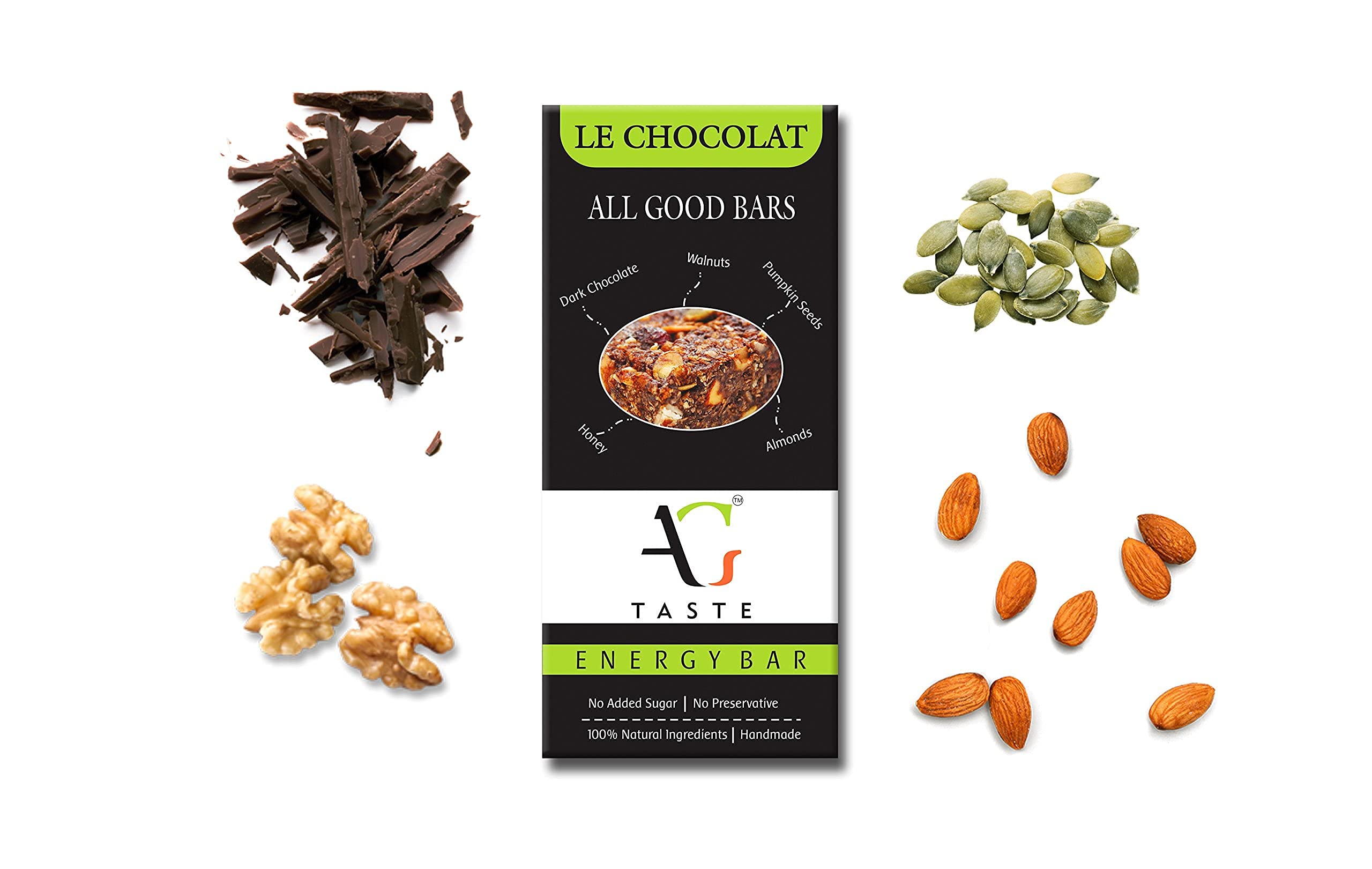 AG Taste Energy I Granola Bars – Le Chocolat, Pack of 12 Bars (360g).Best for All Age Groups of People. No Added Sugar, All Natural, No Preservatives. Healthy Snack & Breakfast Bars on The go. (B01IHJWP3U) Amazon Price History, Amazon Price Tracker