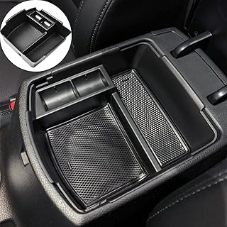 TACORBO Center Console Organizer Compatible with KIA Seltos 2020 2021 2022 2023 2024 Accessories Armrest Glove Box Secondary Storage, ABS Materials Insert Tray,Black