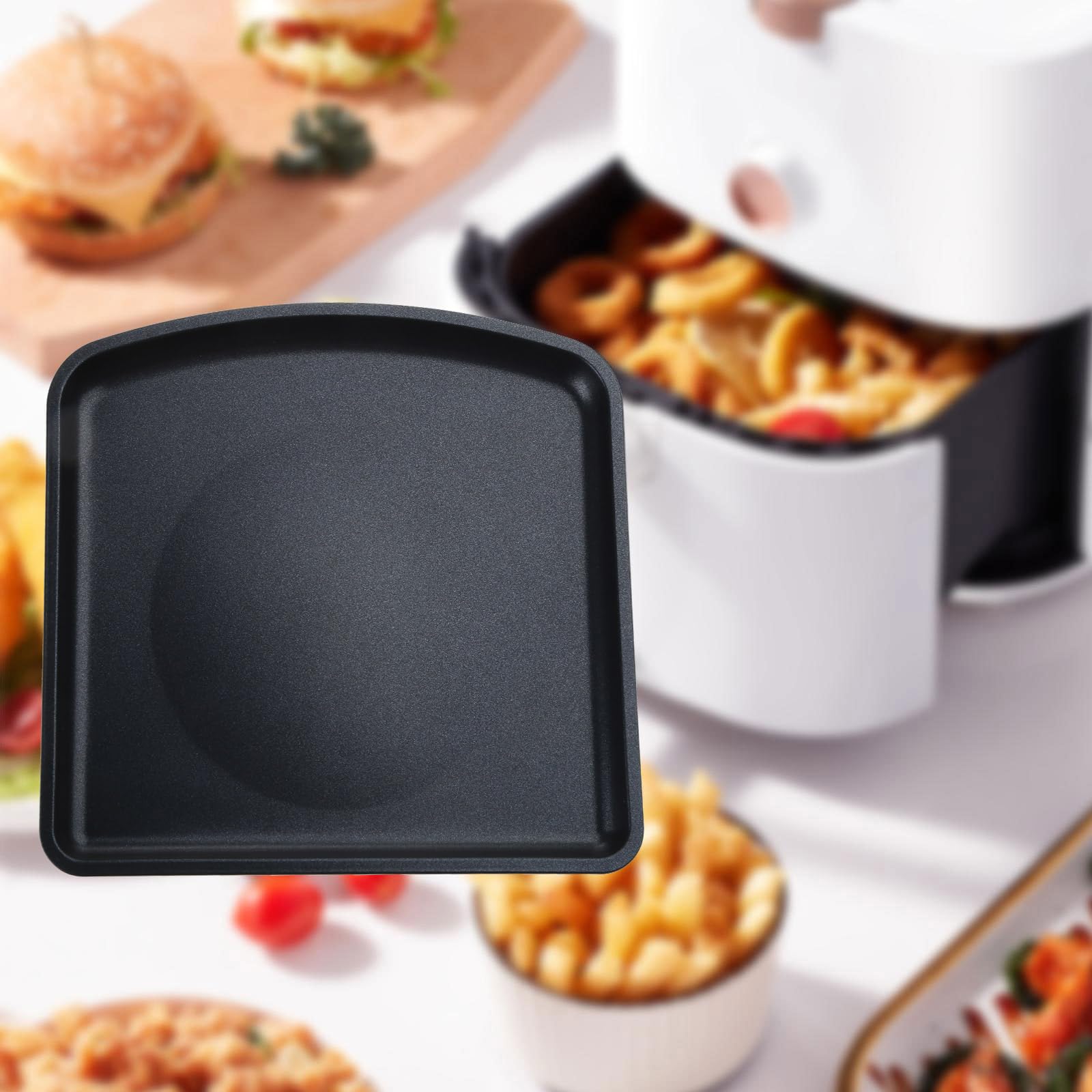 Lot De 2 Plateaux D'égouttement Pour Friteuse à Air - Anti-adhésif, 25 Cm - Compatible PowerXL 6QT/10QT - 6