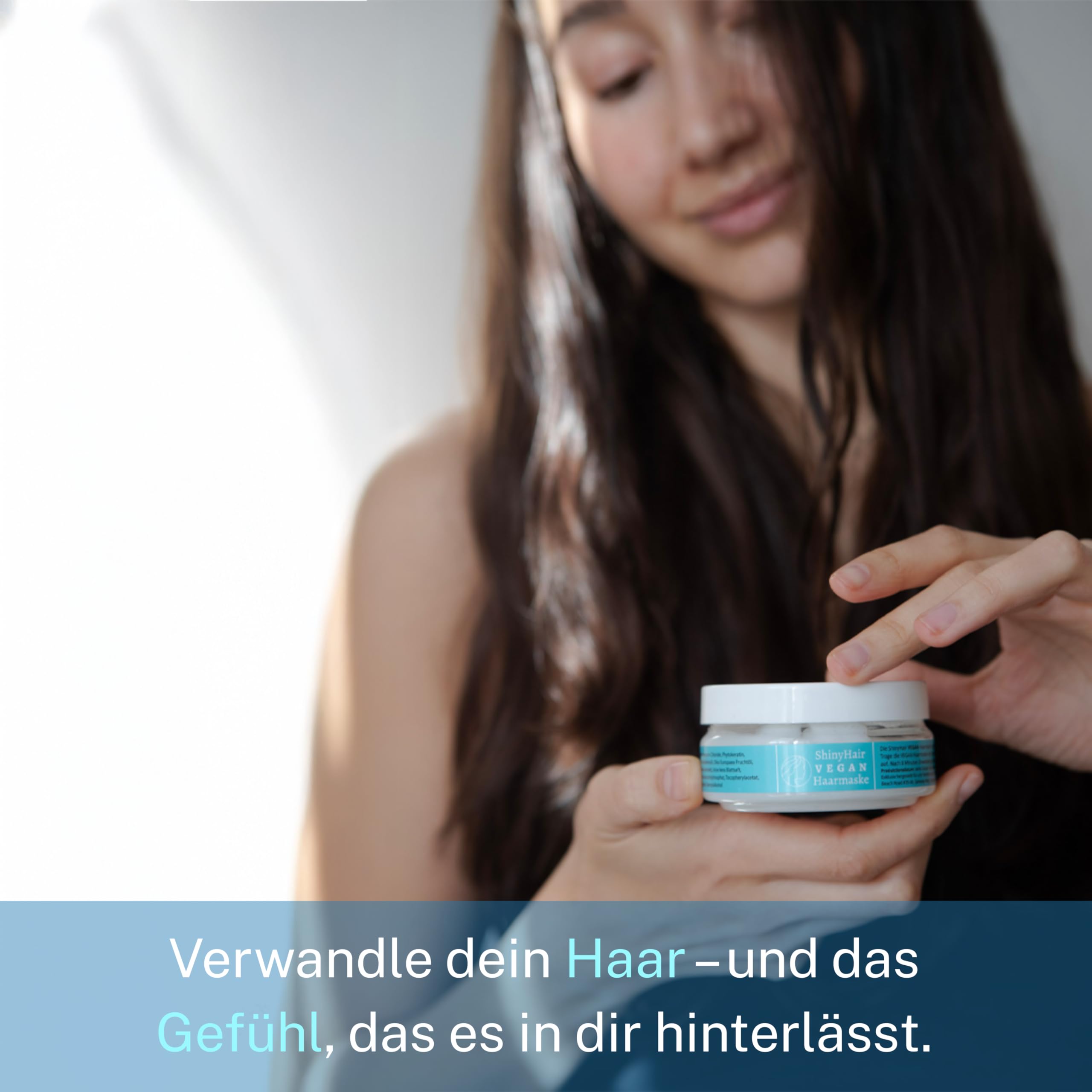 Haarmaske mit Keratin, Rosmarinöl & Arganöl, vegan, 3er Pack | vegane Keratin-Haarkur, für trockenes & strapaziertes Haar, spendet Feuchtigkeit, für glänzendes Haar, 1-2x pro Woche