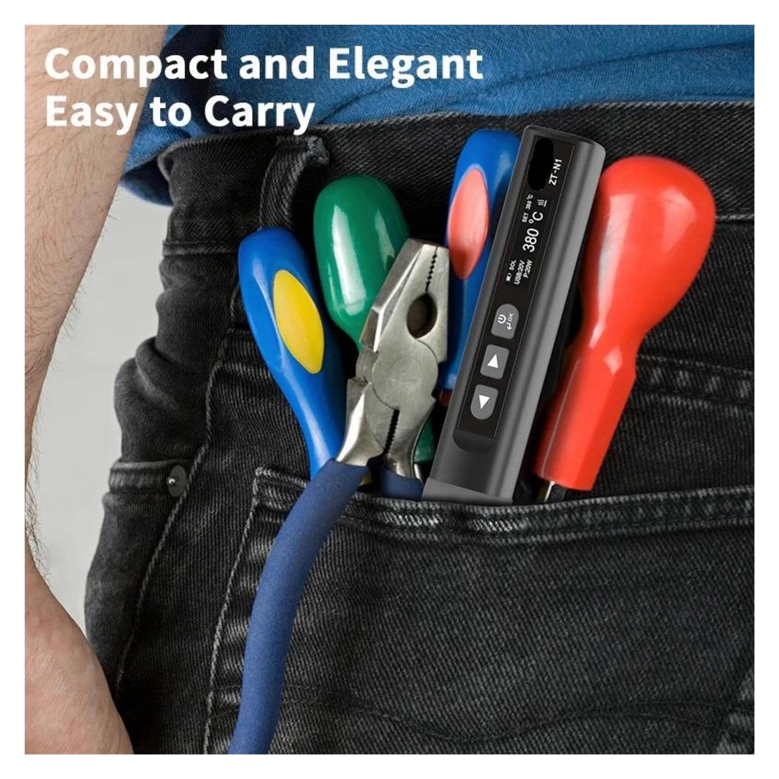 Poste à souder, Fer à souder intelligent ZT-N1 96W, stylo de soudage pour électricien Portable, outil retouche domicile température constante