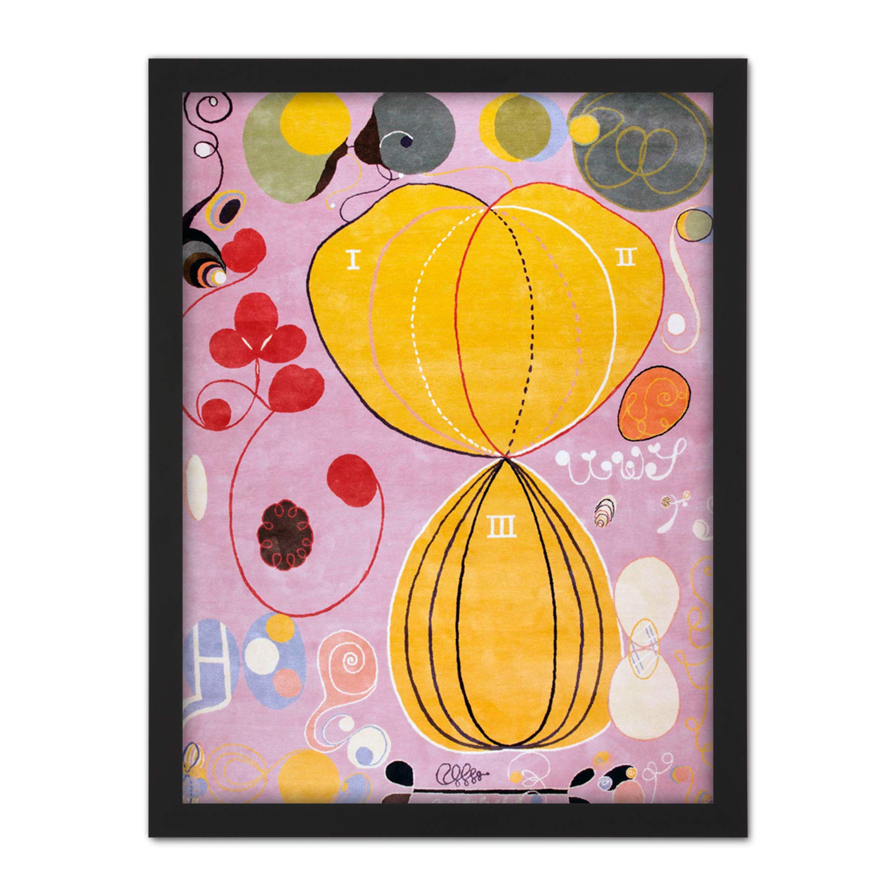 Artery8 Hilma Af Klint Group Iv No 7 Ten Largest Adulthood Artwork Framed Wall Art Print 18X24 Inch