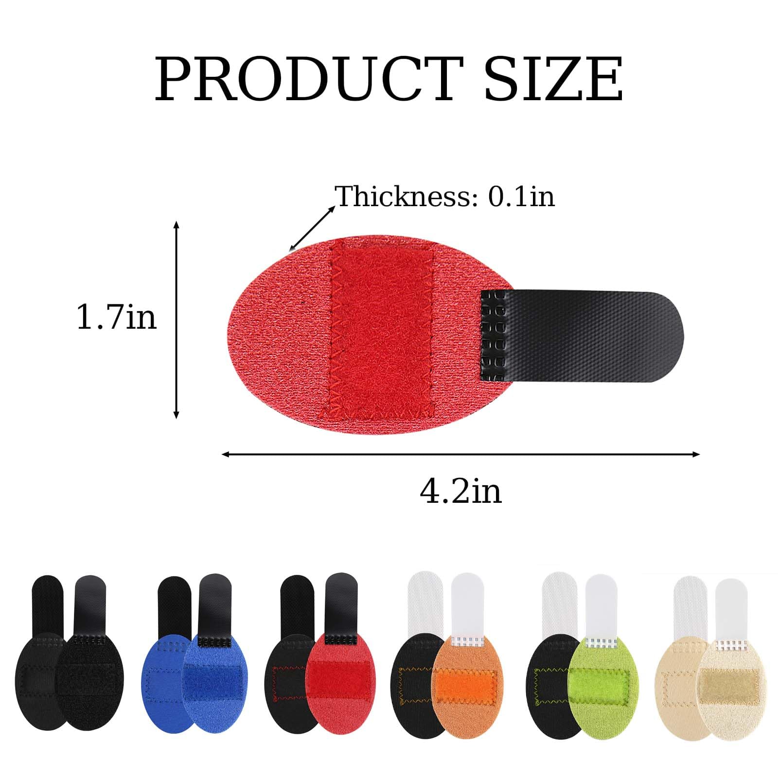 6PCS Finger Splint, Thumb Support for Pain Relief, Protector for Injured Fingers, Fingers Tape for Knuckles, Finger Cap for Cricket Gaming Arthritis 1