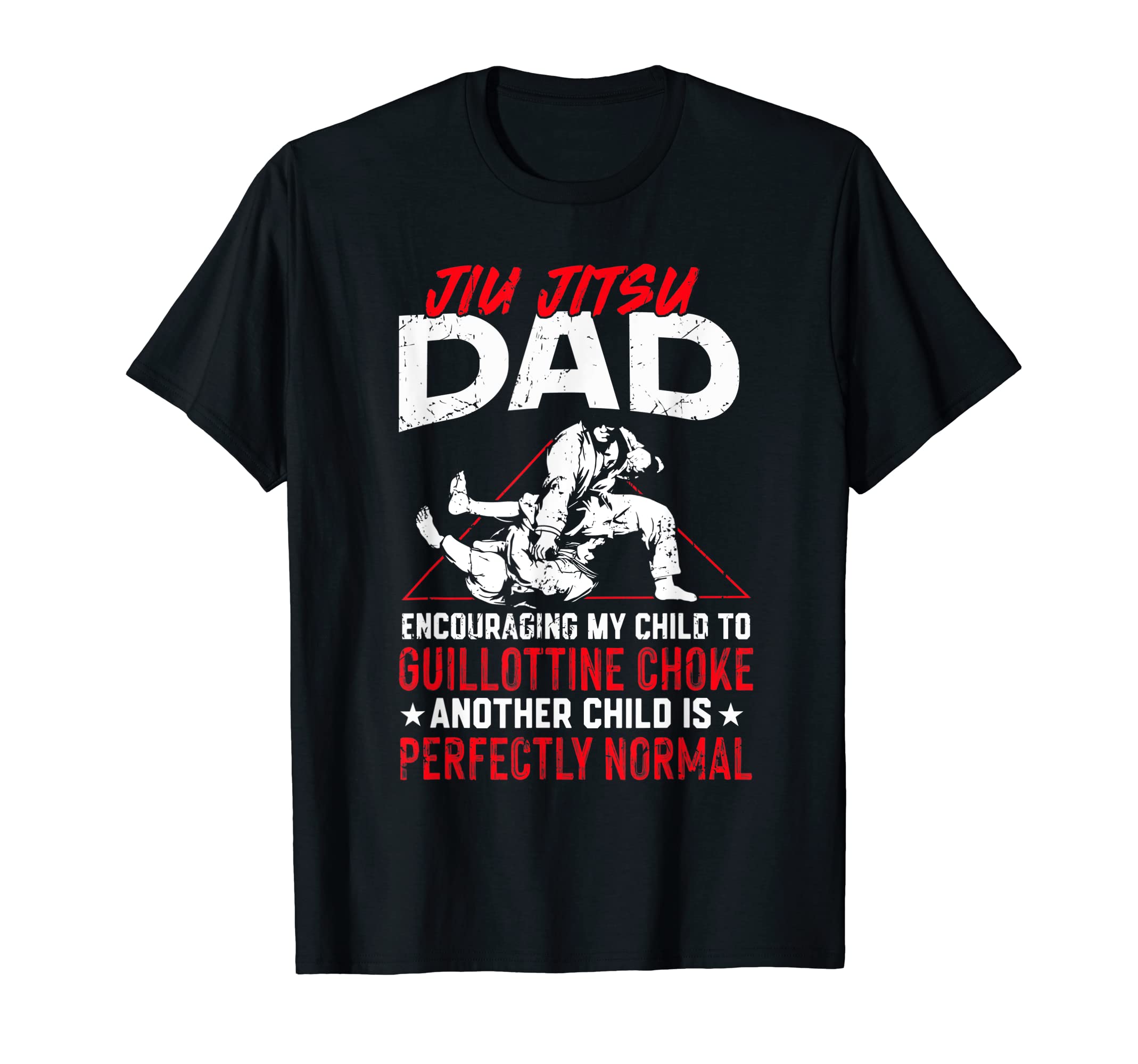 Funny Jiu Jitsu Dad ShirtsJiu Jitsu Dad Father Jiu Jitsu Dad Encouraging My Child T-ShirtOEKO-TEX STANDARD 100