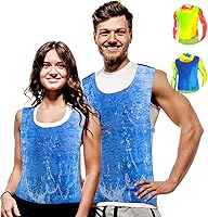 HJDHS PVA Cooling Ice Vest for Men & Women - Water-Activated Evaporative Cooling Vest for Hot Weather, MS Relief (22.4"x15.5")