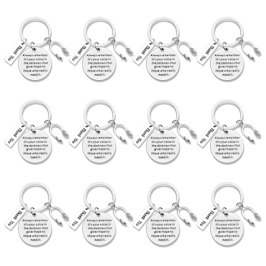Dispatcher Gifts 911 Dispatcher Keyring Thank You Gift for Dispatcher EMT Emergency Dispatcher Keychain 911 Operator Gifts Appreciation Jewelry for 911 Dispatcher Christmas Birthday Gifts