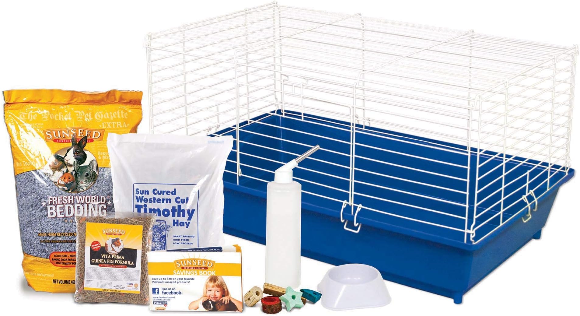 Home Sweet Home Sunseed Guinea Pig Cage Starter Kit