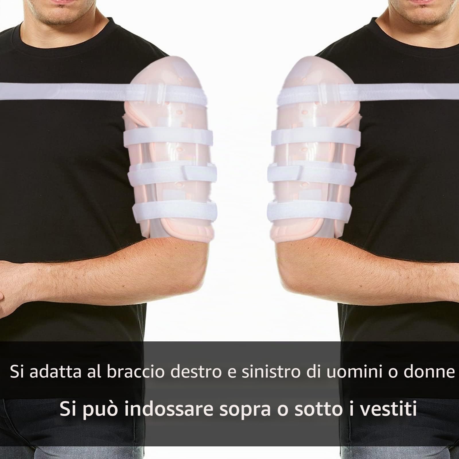 Sarmiento Brace – Frattura dell'albero omerale Frattura Omerale Brace per frattura omerale braccio sinistro/destro frattura omero lungo osso per uomini e donne (L)