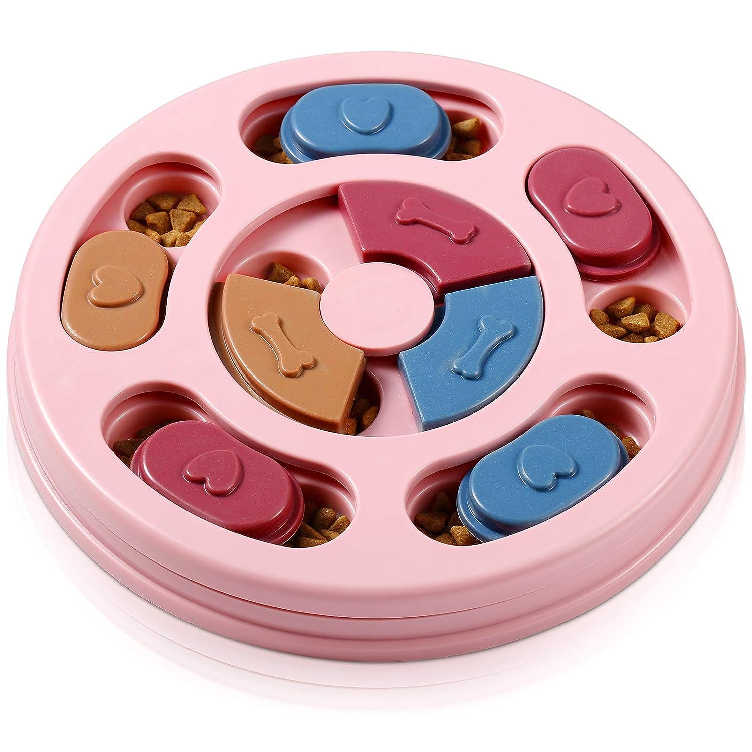 Cature Dog Puzzle Feeder Toy, Durable Puppy Treats Dispenser Interactive Toys Slow Feeding, Cat Brain Games Training for Boredom(Pink) (B0CF5WQ33P) Amazon Price History, Amazon Price Tracker