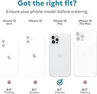 Vista 11 de Speck Funda transparente para iPhone 12, protección contra caídas para teléfonos iPhone 12 Pro y iPhone 12, diseñada para MagSafe, antiamarilamiento