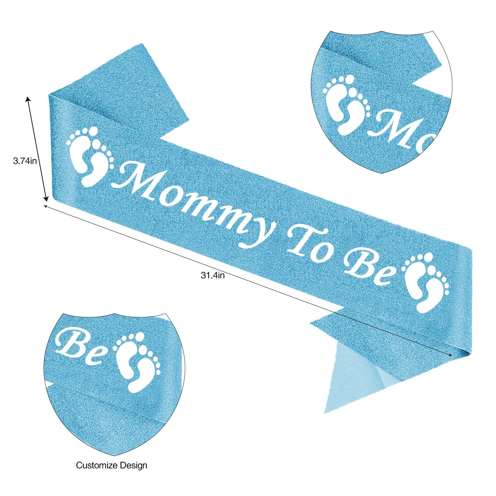 Mummy to Be sjerp met strass kroon tiara hoofdband, mama to be baby shower satijnen sjerp en tiara voor feestdecoratie geschenken aan mama (roségoud