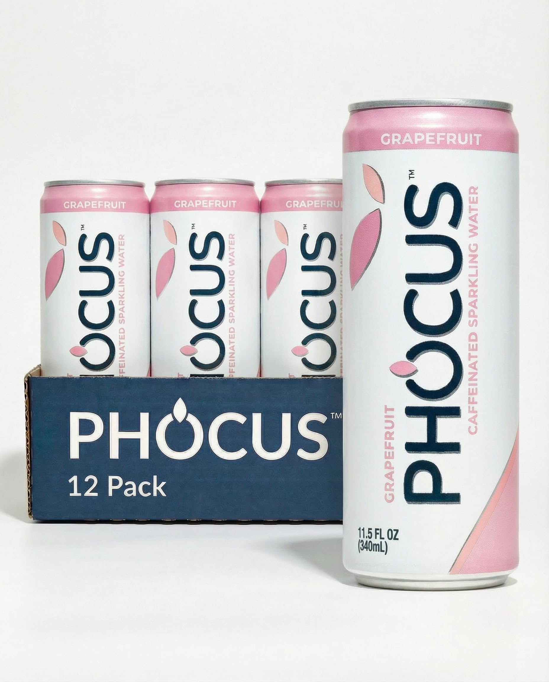 Amazon.com : PHOCUS Caffeinated Sparkling Water, Grapefruit, 75mg
